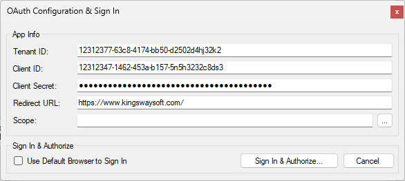 Microsoft To Do Connection Manager - OAuth